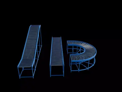 Conveyor belt 02 3D model