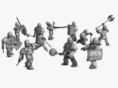 Royal infantry 01 3D print model purchase