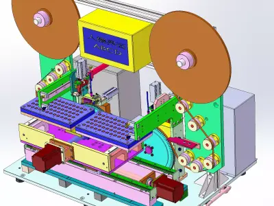 Universal labeling machine 3D model