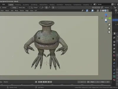 Water Monster Free 3D model