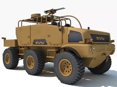 Yellow TMV tank 3D model