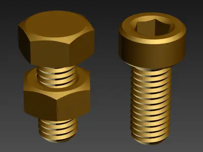 QM Nut Scripted Geometry Plugin 3D model