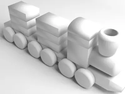 Train Toddler Toy 3D model