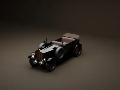 car from 1950 Free 3D model