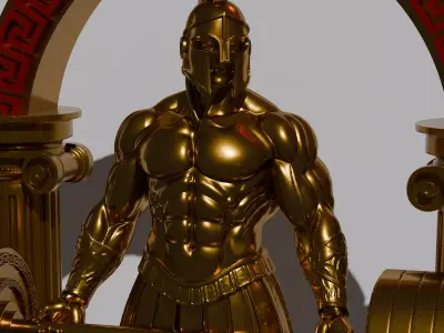 Roman gladiator crossfit trophy 3d printable stl 3D print model