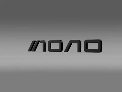 mono logo 3D model by Sergey