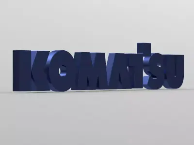 komatsu logo 3D model