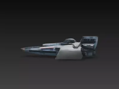 Sci-Fi Heavy Strike Fighter Interceptor 3D Print STL 3D print model