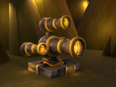 Fantasy Cannon 3D model