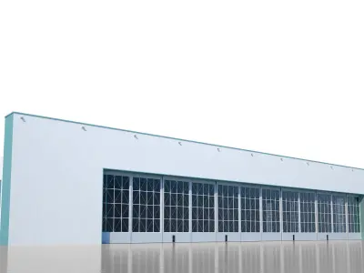 Airport Warehouse Hangar 3D model