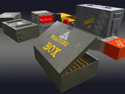 FPS Ammo Pack 3D model