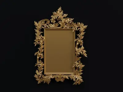 15 Ready to Use STL Files of Mirror and Photo Frames for CNC 3D model