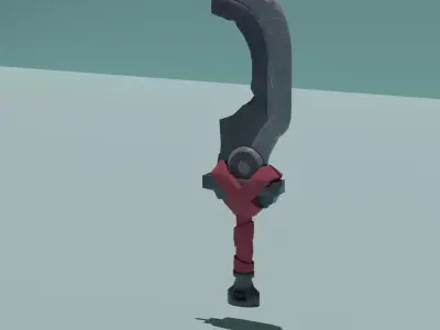 Game Ready Asset - Stylized Battle Sword Free 3D model