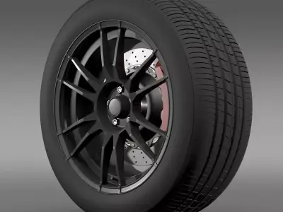 Toyota GT 86 Cup Edition wheel 3D model