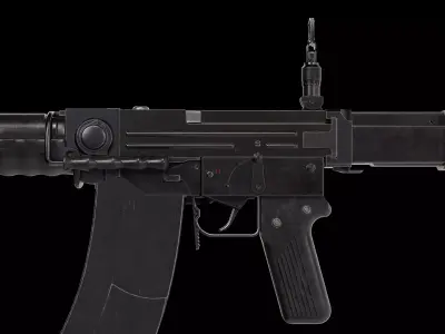 Stgw 57 assault rifle SIG SG 510 Low-poly 3D model
