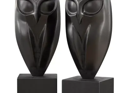Owl figurine 3D model