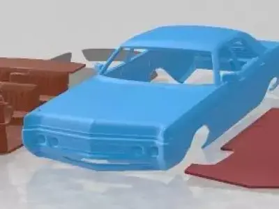 Dodge Polara Hardtop Coupe 1970 Printable Car 3D print model