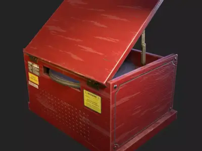Record Player Low-poly 3D model