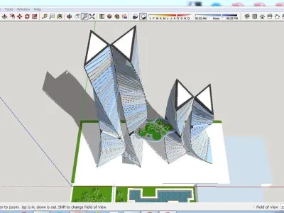 Sketchup Tower B8 Free 3D model