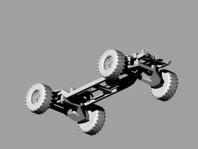 Military Hummer for microminiaturize model 3D model