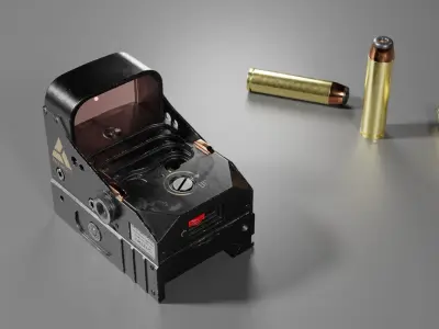 Red Dot Scope 3D model