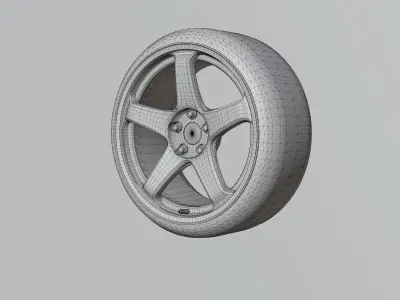Enkei PF05 Anime Prototype Low-poly 3D model