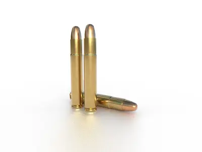 1075 x 68mm Mauser Ammo Low-poly 3D model