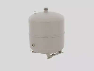 Industrial Factory Compressed Air Receiver Tank for 3D print 3D model