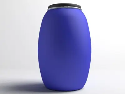 Barrel Plastic 3 3D model