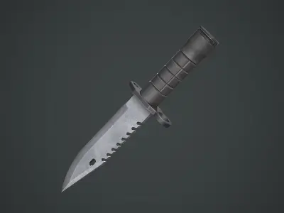 M9 Bayonet Knife Low-poly 3D model order