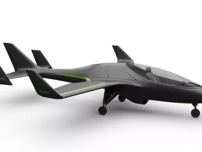 sci-fi light aircraft 3D model