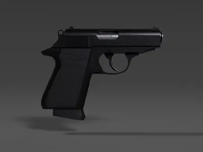 PPK Pistol Free low-poly 3D model