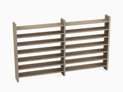 Double Sided Shelf 01 Low-poly 3D model