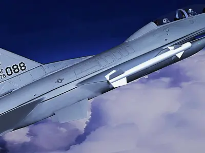 F-16D fighter Free 3D model
