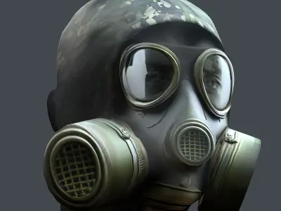 Helmet 3d model military combat Military Low-poly Low-poly 3D model 58