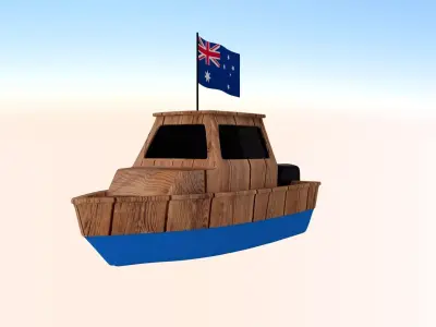 Australian Fishing Boat 3D model