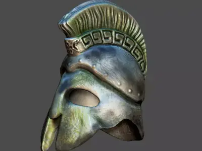 SPARTA OLD HELMET 3D model