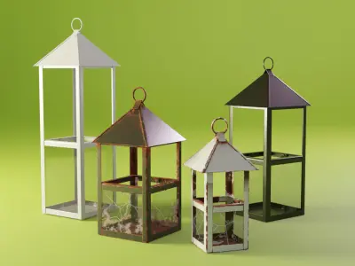 Decorative Lantern Low-poly 3D model purchase