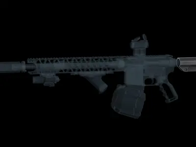 CMMG RipStock Buttstock Low-poly 3D model