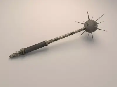 medieval mace 3D model purchase