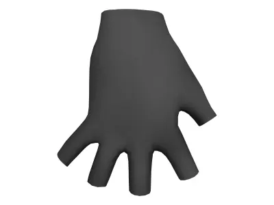 Fingerless Hunter Gloves Low-poly 3D model