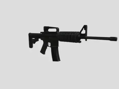 Modern Assault Rifle High Quality GameReady 3D Model Low-poly 3D model