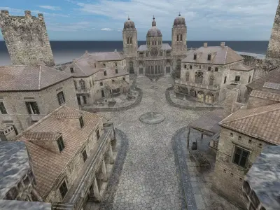 Old German Town 3D model