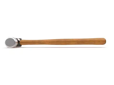 16 Ounce Ballpen Hickory Hammer Low-poly 3D model