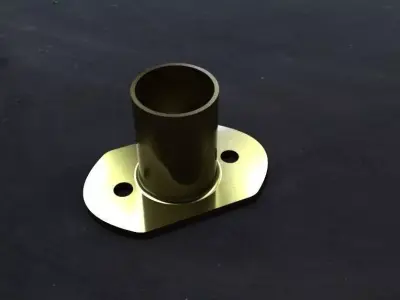pipe brass wall bracket Free 3D model
