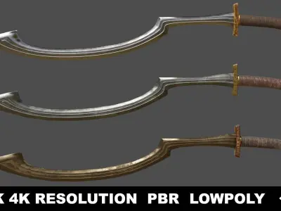 Ancient Weapons Collection Low-poly 3D model