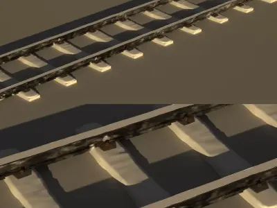 Rails Models Snow 3D model