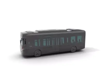 Sleek City Bus model pack Low-poly 3D model