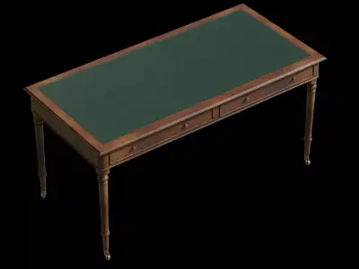 Library table 3D model