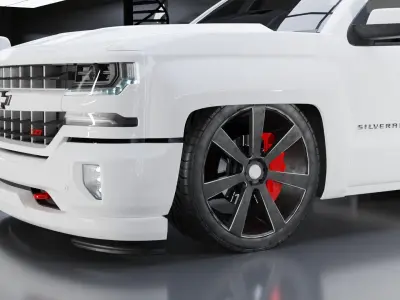 Chevrolet Silverado Z71 Single Cab Modified 3D model